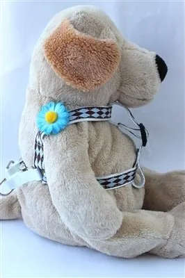 Gerber Daisy Blue Collection - Step In Harnesses All Metal Buckles
