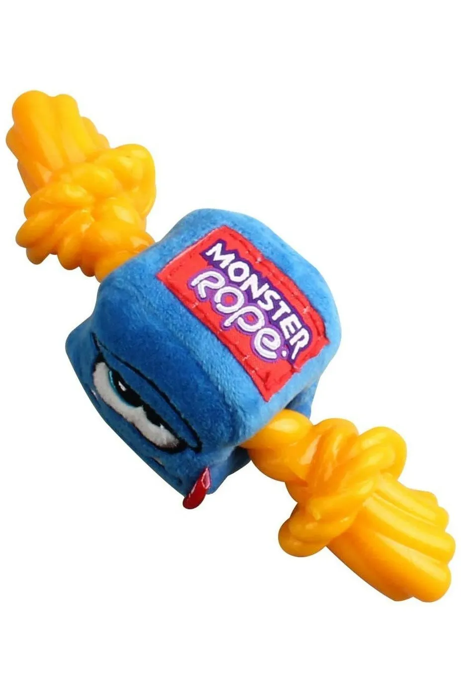 GiGwi Blue Monster Rope with Squeaker inside  Plush/TPR (Medium)