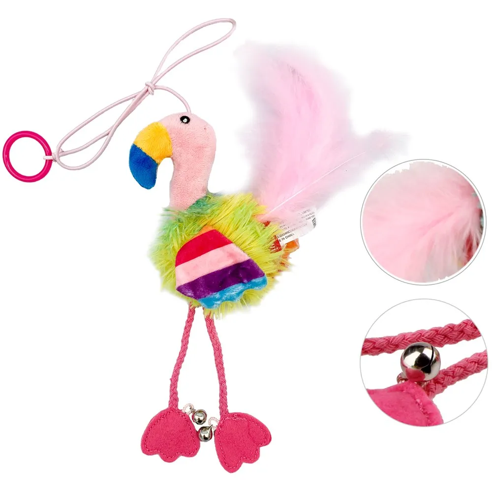 GiGwi Finger Teaser Catnip Cat Toy (Flamingo)
