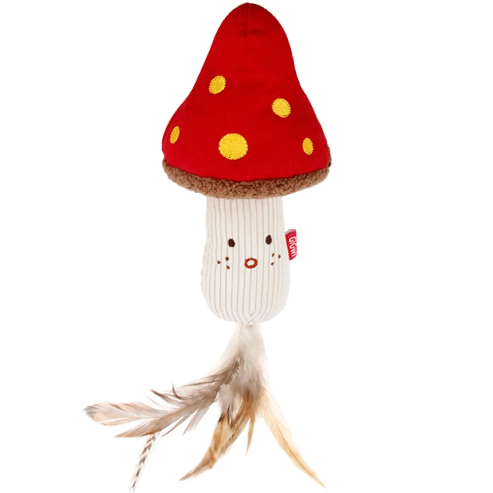GiGwi Meow Than 1 Catnip Plush Cat Toy (Mushroom Cap With Stem)