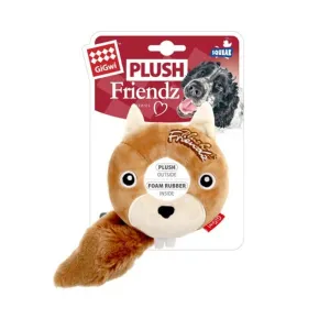 GiGwi - PLUSH FRIENDZ With Foam Rubber Ring and Squeaker - Squirrel