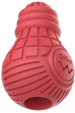 GiGwi Red Bulb Dispensing Treat Dog Toy  Medium