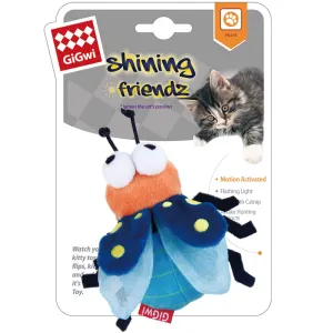 GiGwi Shining Friendz Motion Activated Catnip Plush Cat Toy (Firefly)