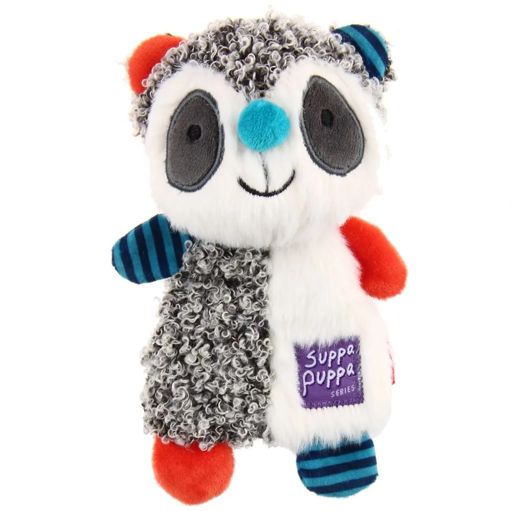 GiGwi Suppa Puppa Crinkly Plush Dog Toy (Racoon)