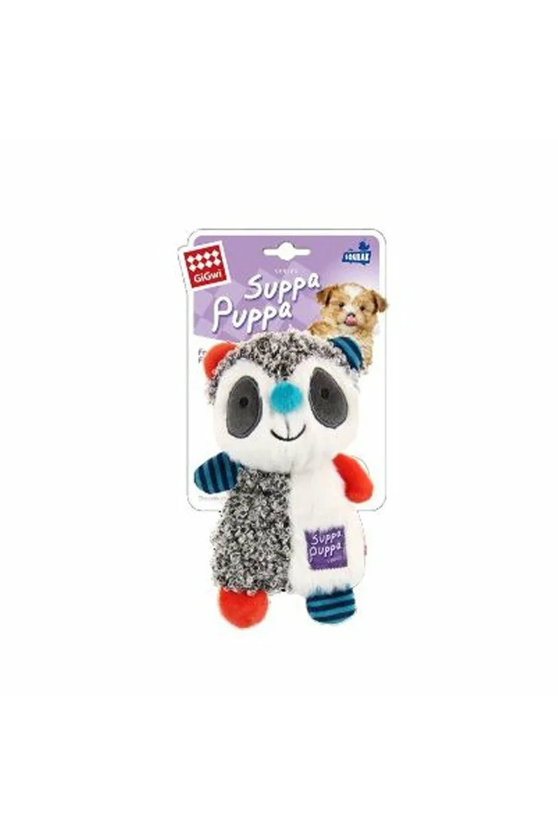 GiGwi Suppa Puppa Racoon Squeaker / Crincle inside