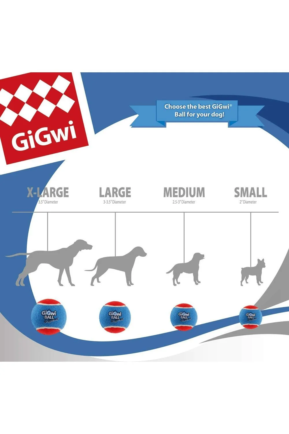 GiGwi Tennis Ball 3pcs with Different Colour in 1 pack Dog Fetch Balls