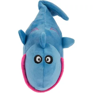 GoDog Action Plush Shark Animated Squeaker Dog Toy with Chew Guard Technology