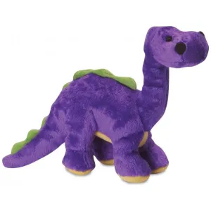 GoDog Dinos   Bruto with Chew Guard Technology  Durable Plush Squeaker Dog Toy