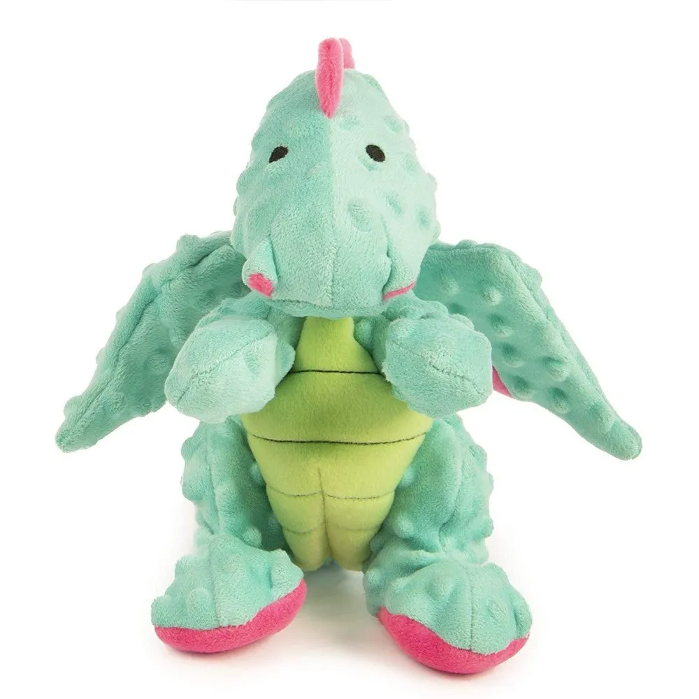 GoDog Dragons   with Chew Guard Technology Durable Plush Squeaker Dog Toy