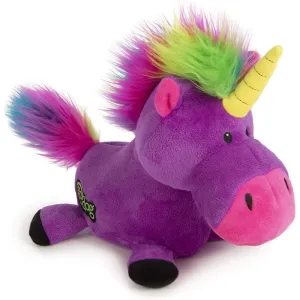 GoDog Unicorns with Chew Guard Technology Durable Plush Dog Toy with Squeaker