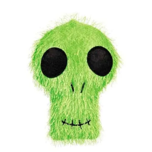 Halloween Fuzzle Skull Dog Toy