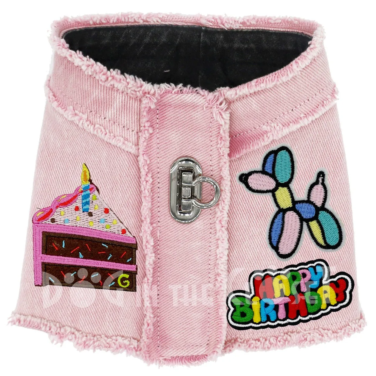 Happy Birthday Denim Harness Vest in 3 Colors