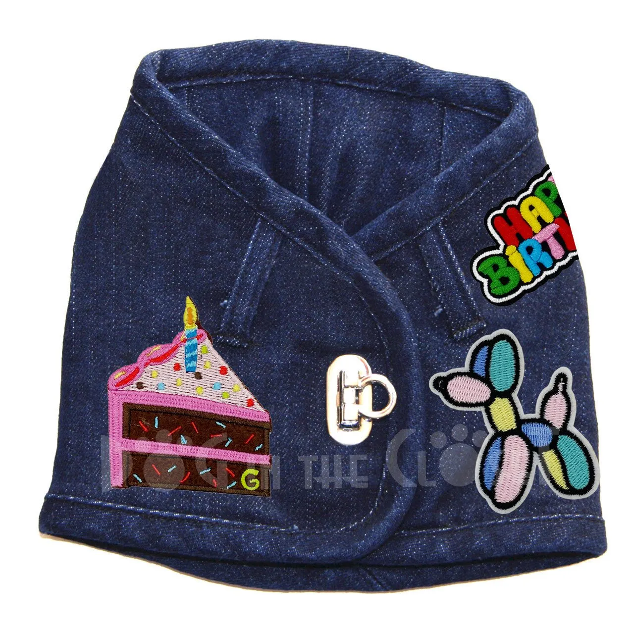 Happy Birthday Denim Harness Vest in 3 Colors