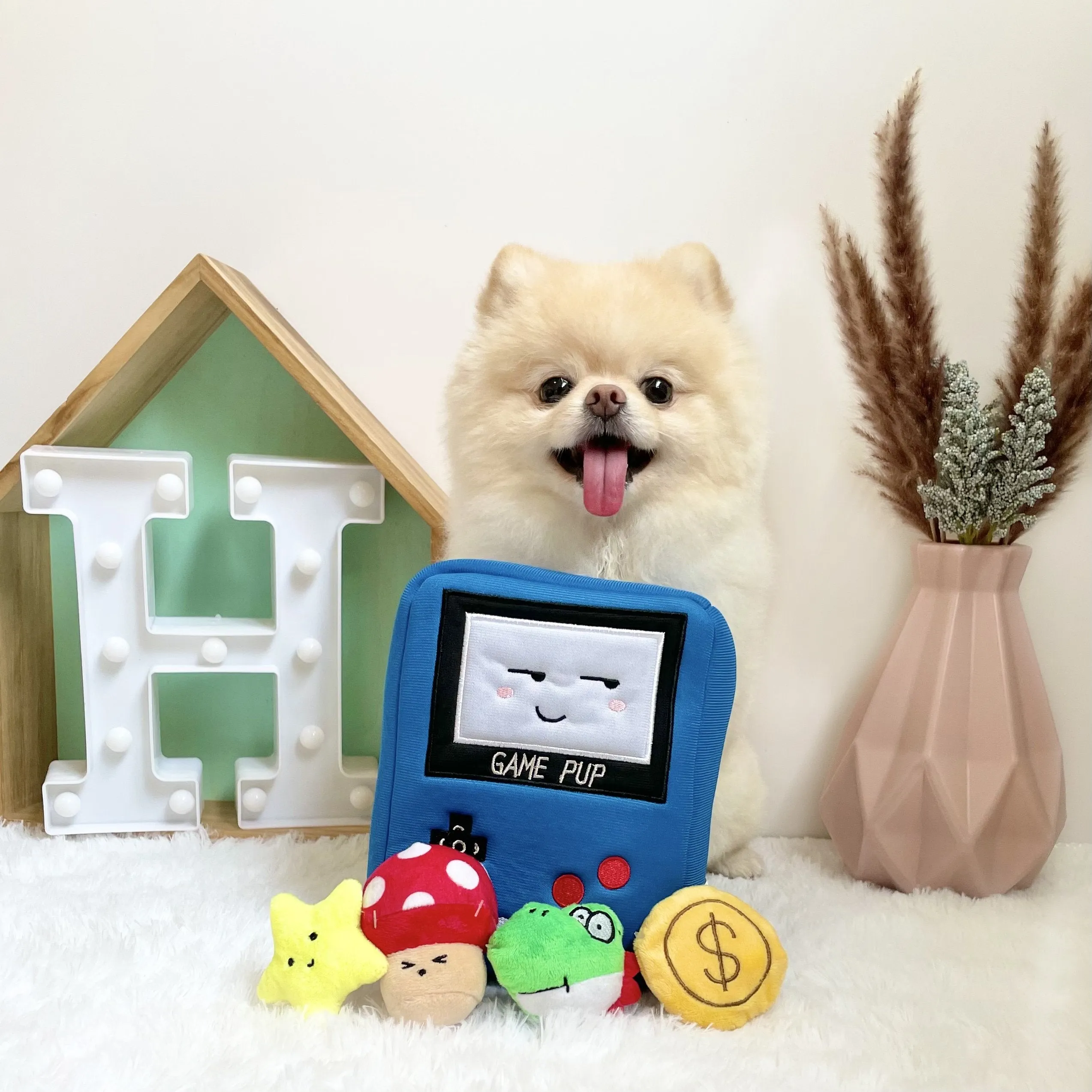 Hey Cuzzies Hide N Seek Game Pup Interactive Dog Toy