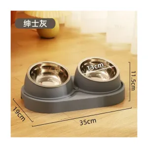 Hoopet Pet Stainless Steel Double Bowl (Green)
