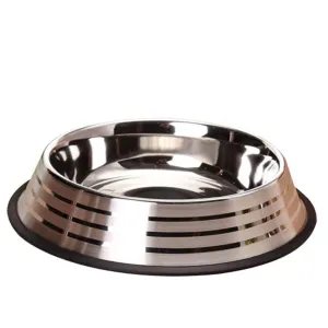 Imac Silver Anti-Slip Steel Bowl For Dogs and Cats 850 Ml, 23Cm