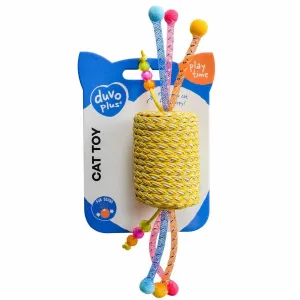 Jolly yellow roll with ropes 22x4,5x4,5cm yellow