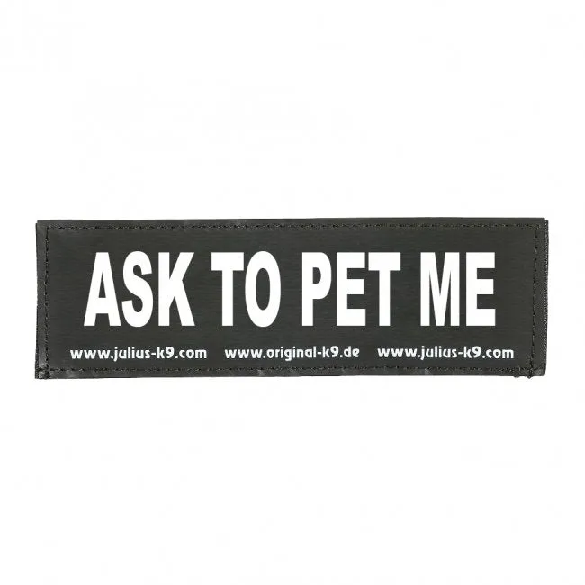 Julius K9 Ask To Pet Me Patch - Small