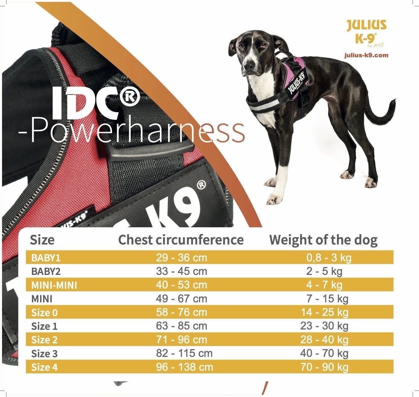 Julius-K9 Idc PowairHarness Orange / Large