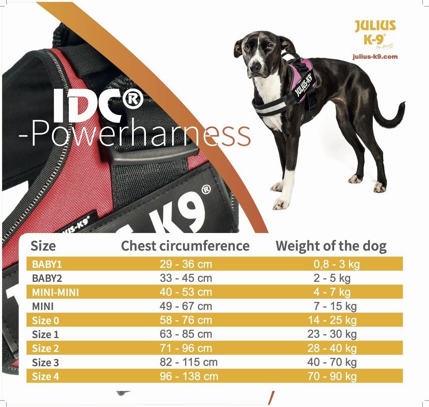 Julius-K9 Idc Powerharness - Grey / Size Mini-Mini