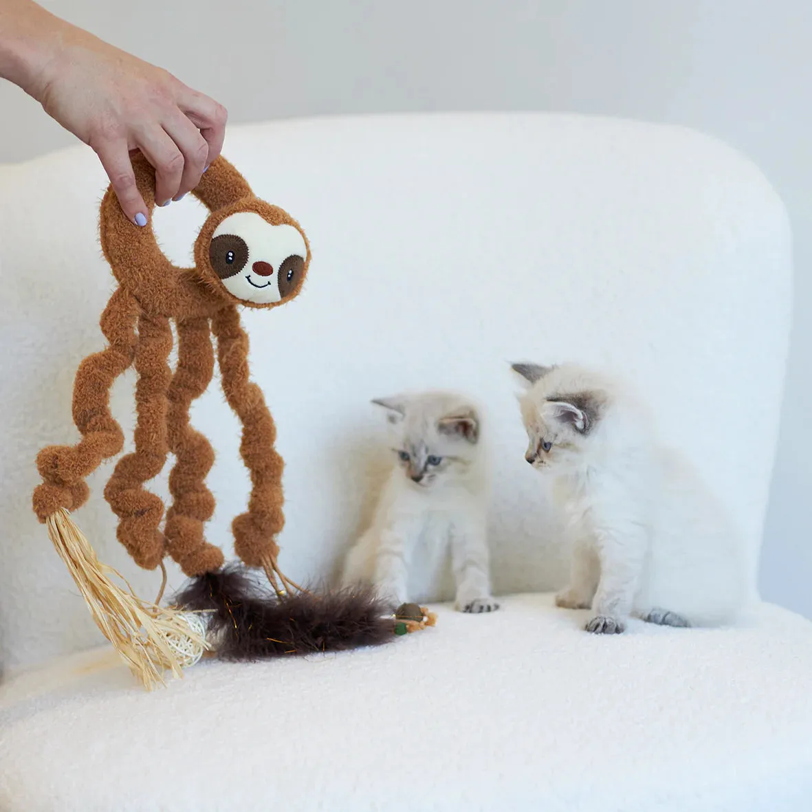 Kazoo Long Legged Sloth Cat Toy