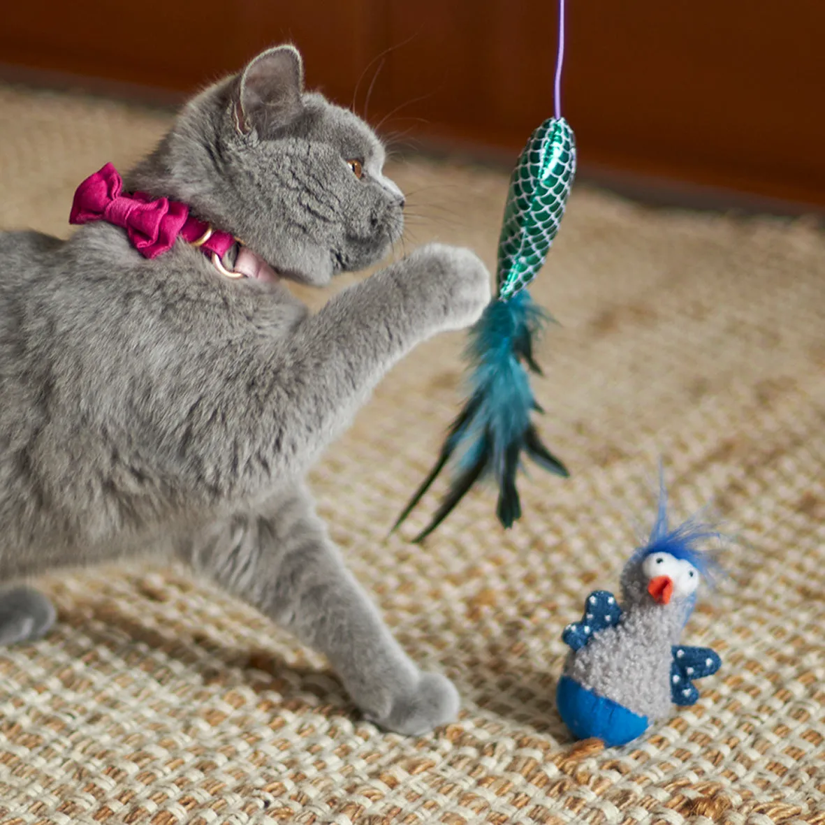 Kazoo Wobble Duck Cat Toy