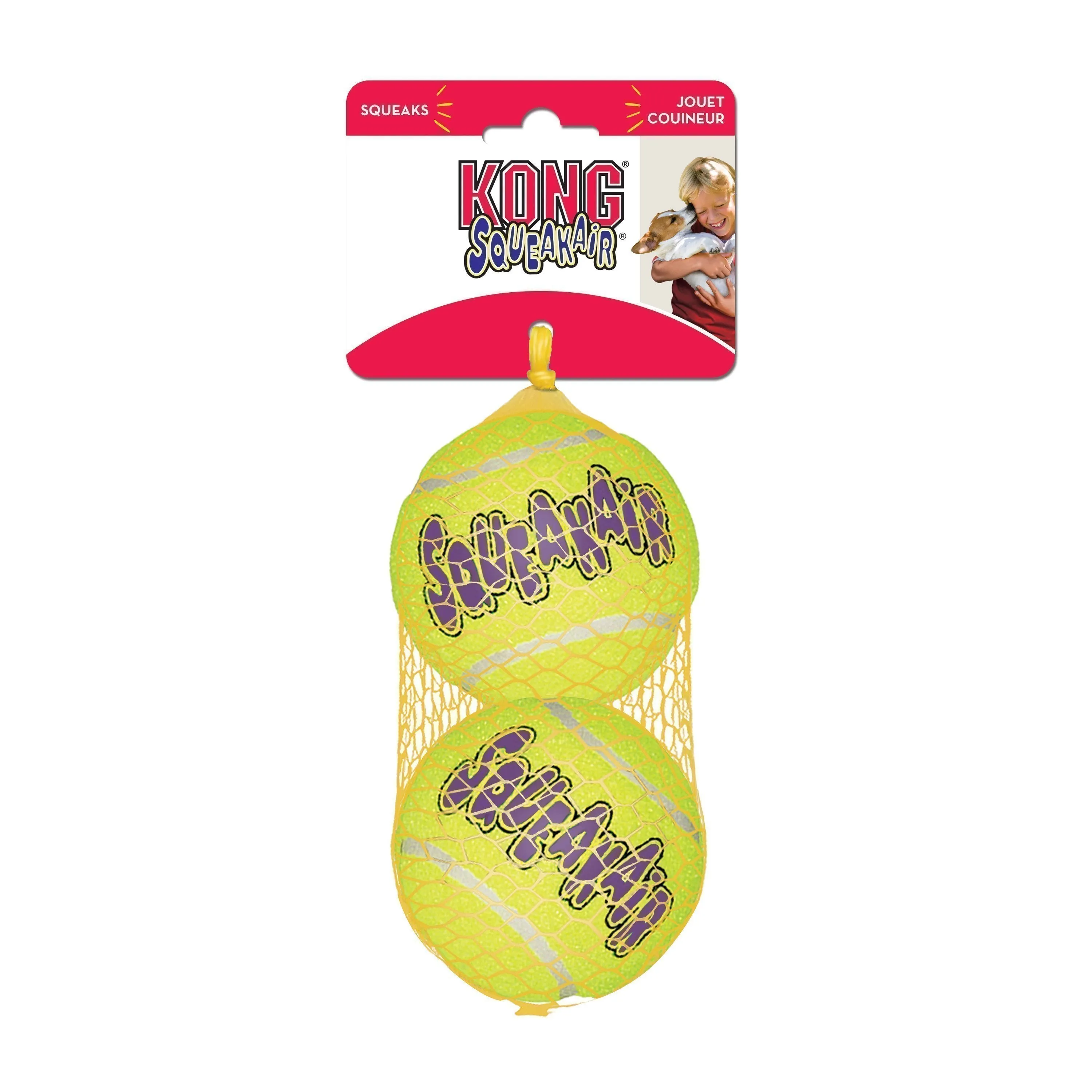 KONG Airdog Squeaker Balls Large Dog Toy 2 Pack ($)($)