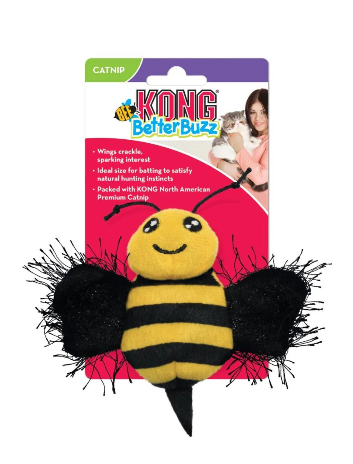 Kong Better Buzz Bee Cat Toy
