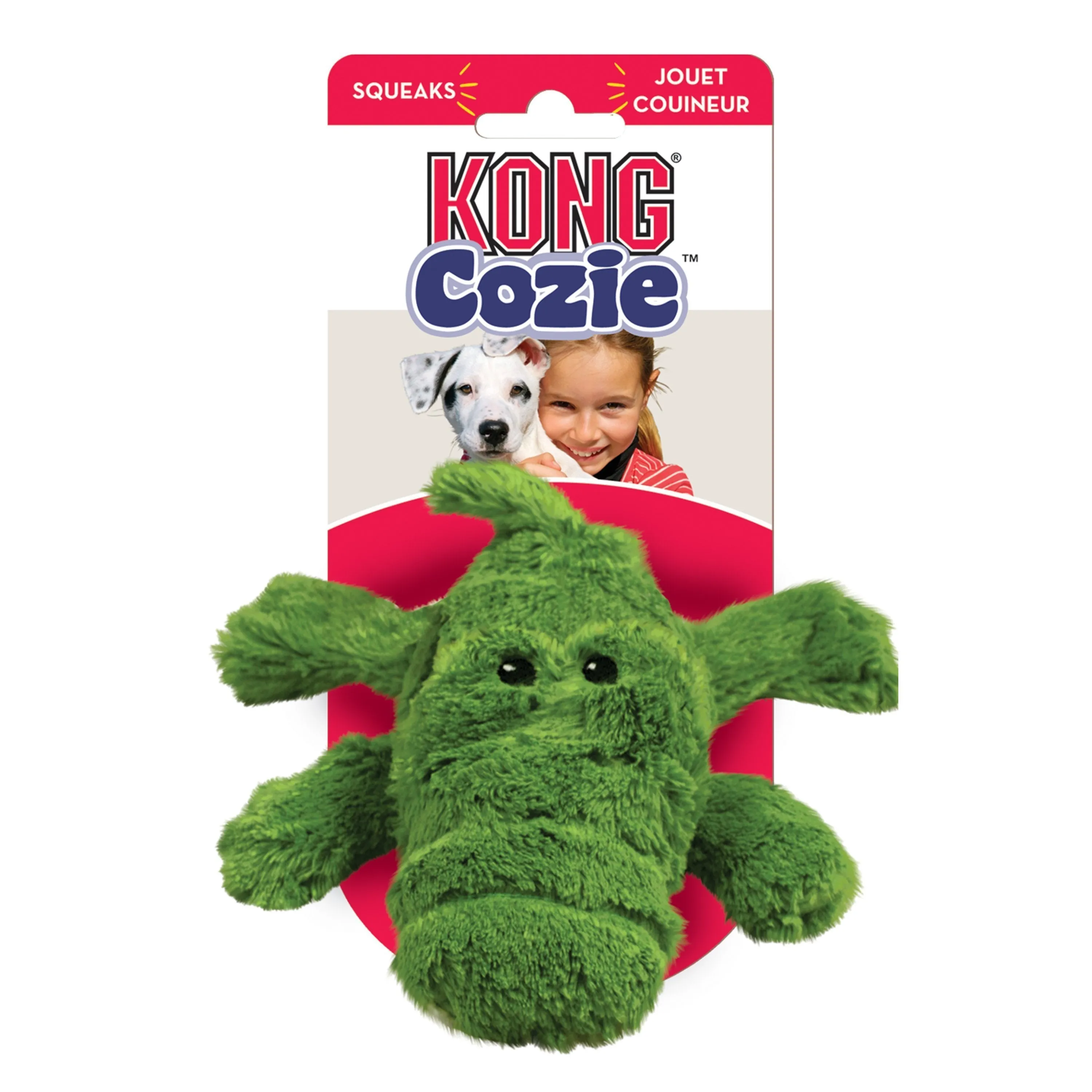 KONG Cozie Ali Alligator Small Dog Toy
