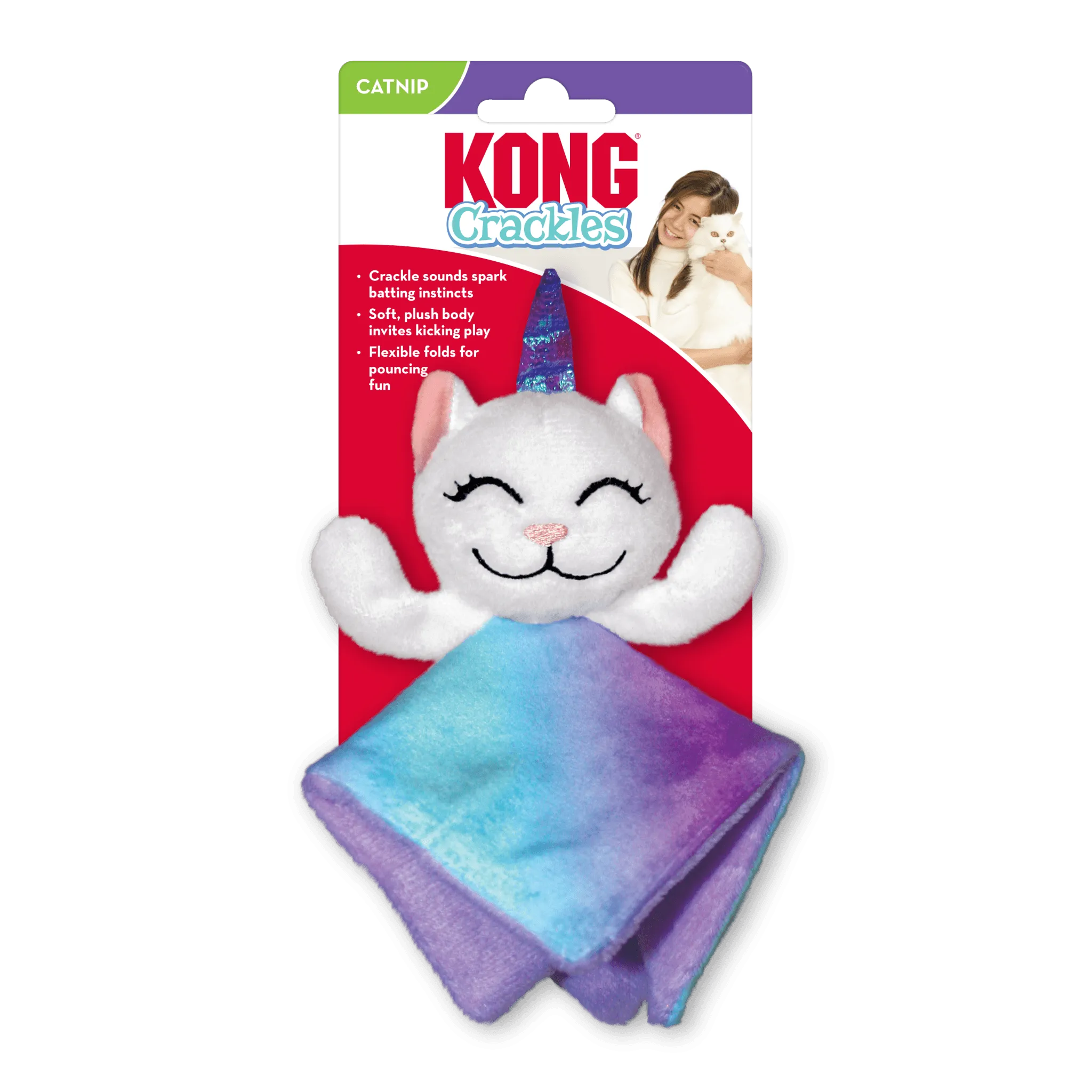 Kong Crackles Caticorn Cat Toy