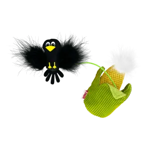 Kong Flingaroo Corny Plush Feather Cat Toy