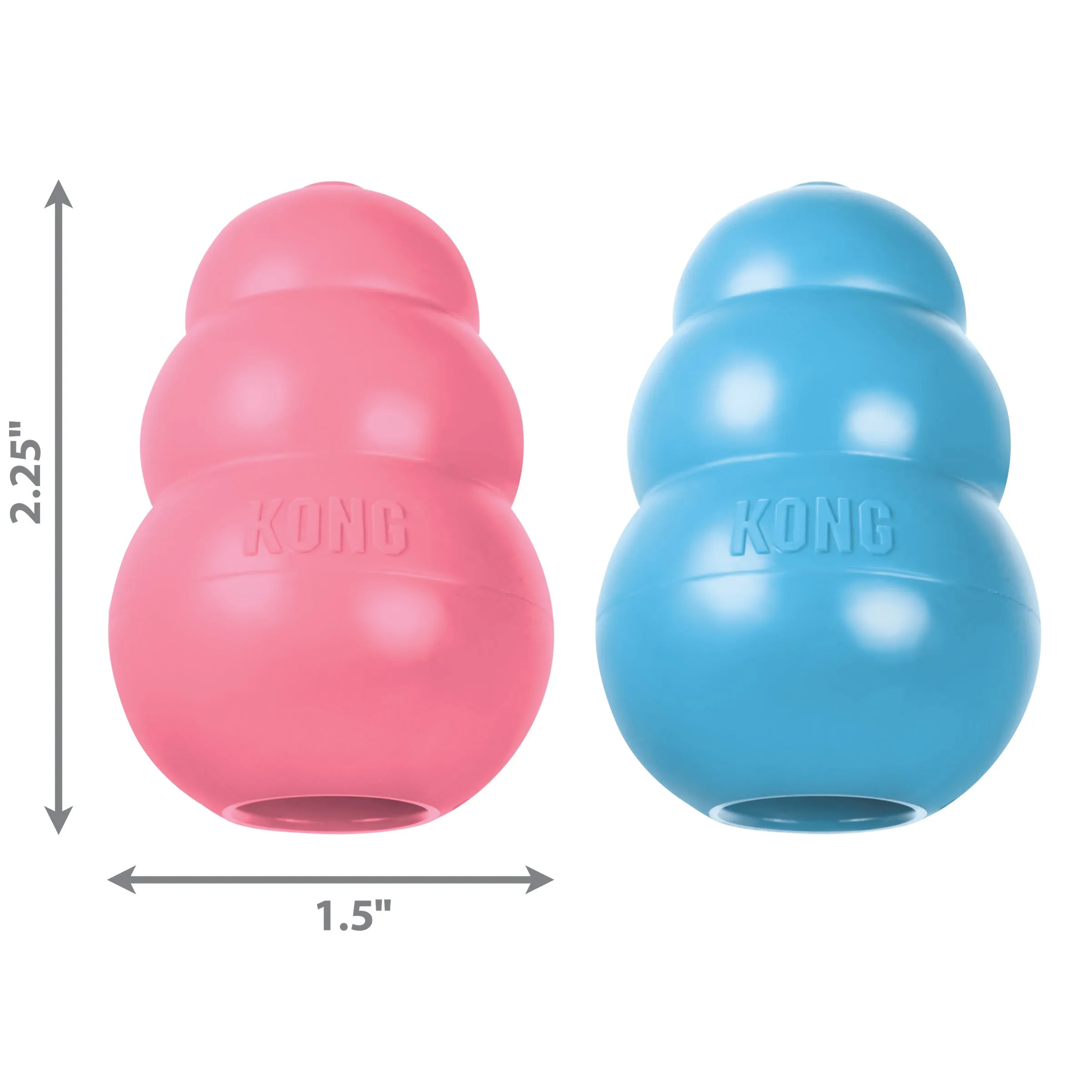 KONG Puppy Small Dog Toy Easy Treat and Cleaning Brush Bundle