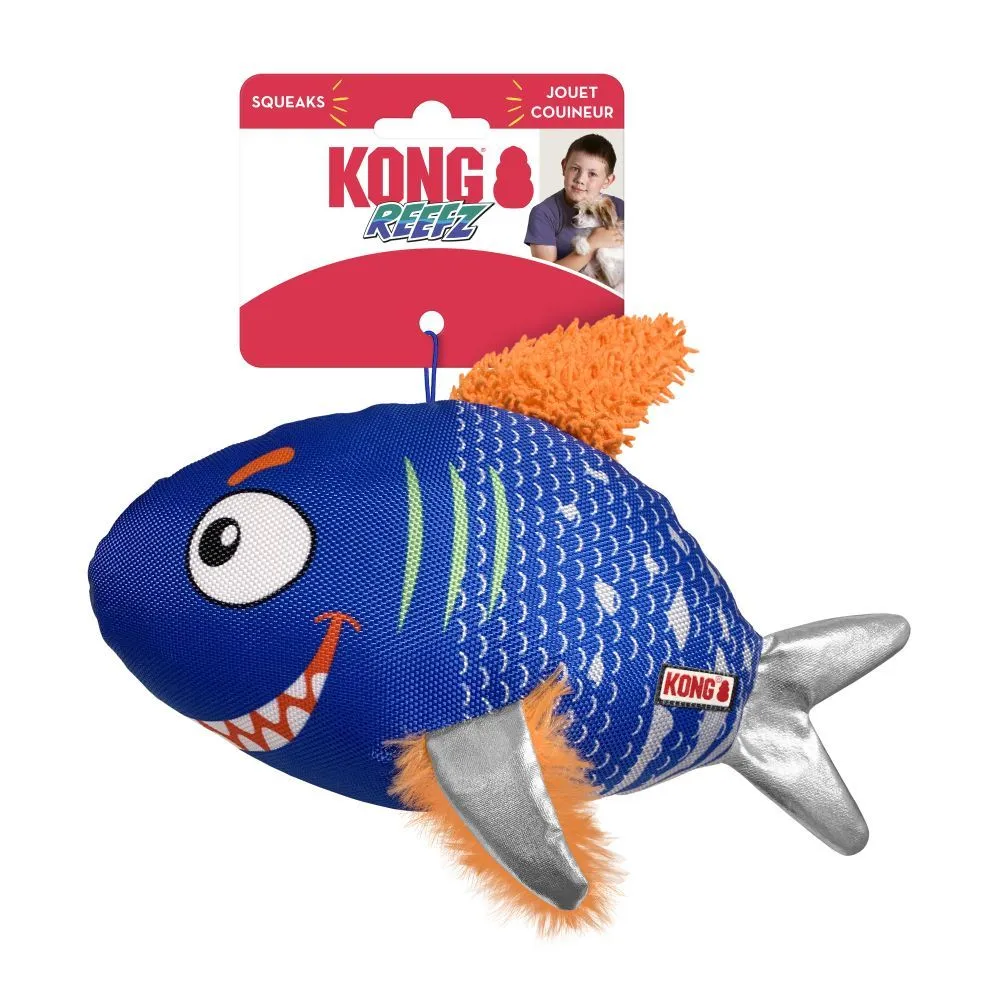 Kong Reefz Assorted Fish Dog Toy Large