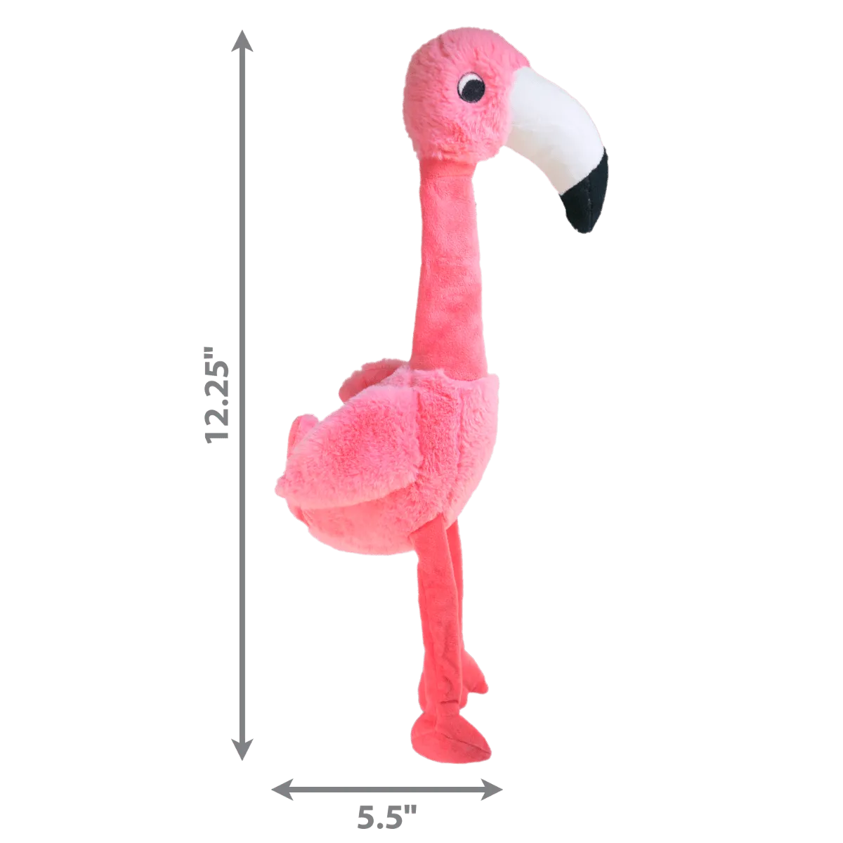 Kong Shakers Honkers Flamingo Plush Squeaker Dog Toy - Large