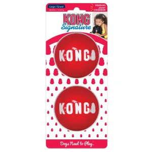 KONG Signature Balls 2 Pack Large Dog Toy ($)($)