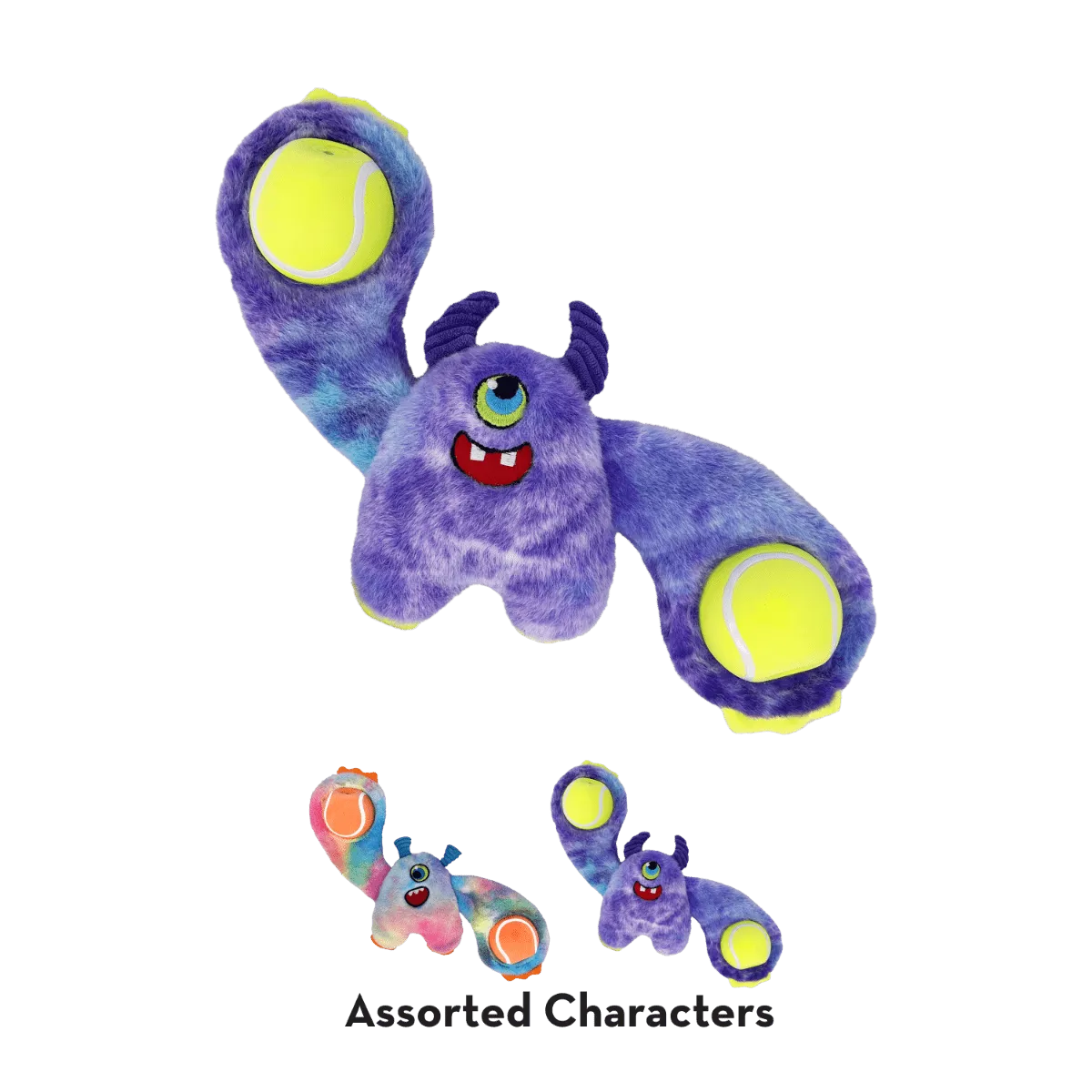 Kong Woozles Monster Squeaker Plush Dog Toy (Assorted Color)