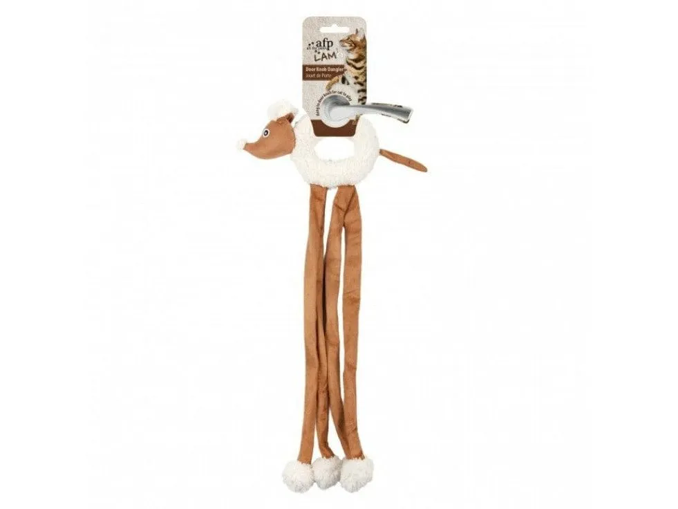 Lambswool Cuddle Door Knob Dangler - Tan
