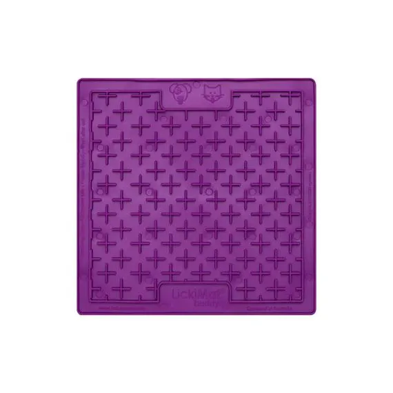 LickiMat Buddy Slow Feeder Mat for Dogs Purple