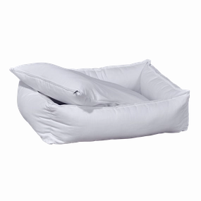 Lounge Bed | Pure White Linen