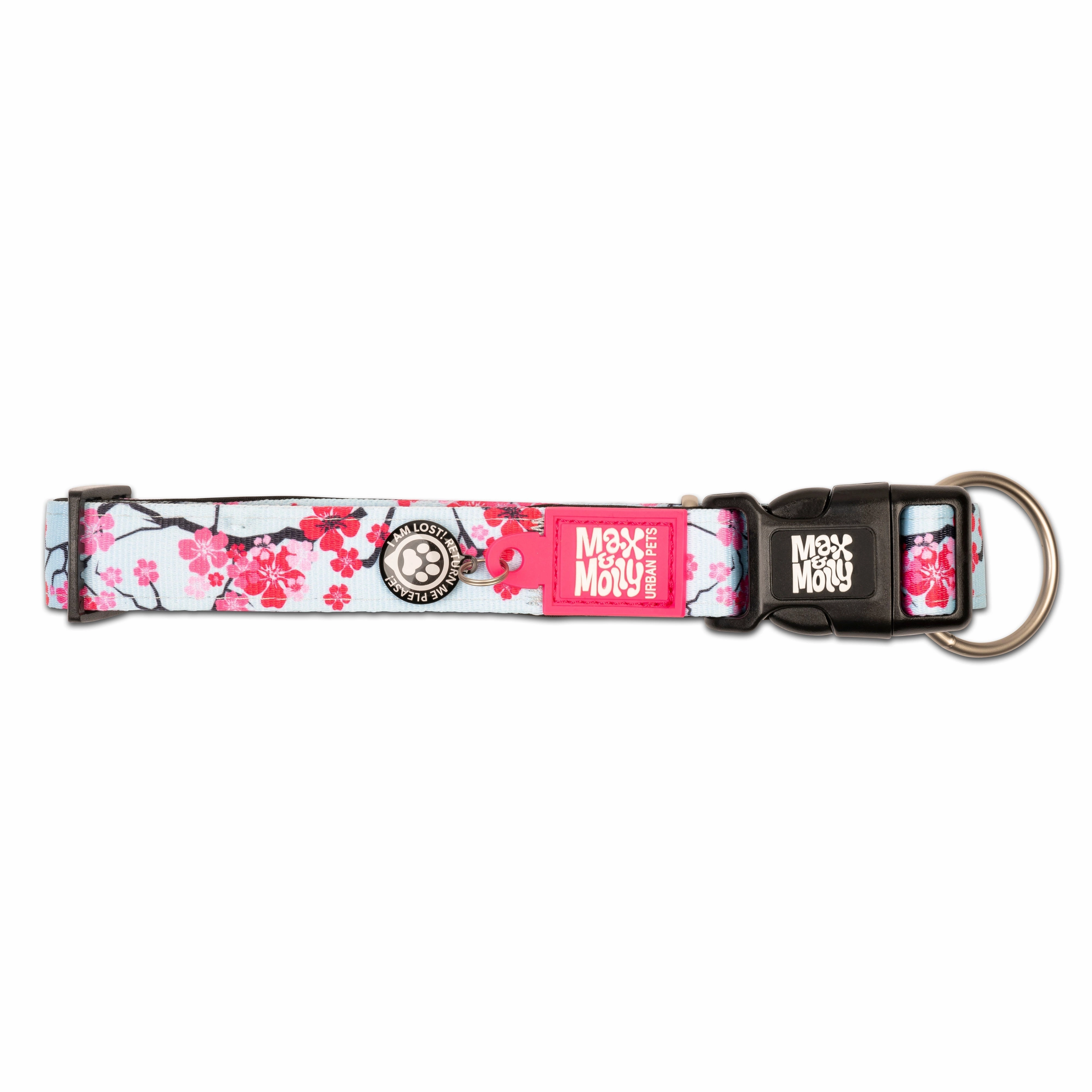 Max & Molly Cherry Bloom Smart ID Dog Collar Extra Small