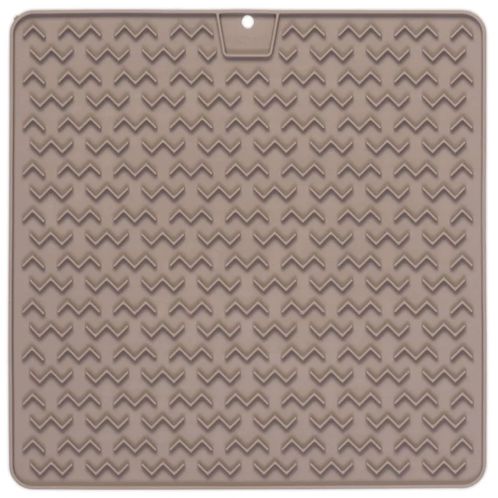 Messy Mutts Silicone Therapeutic Dog Licking Mat (Grey)
