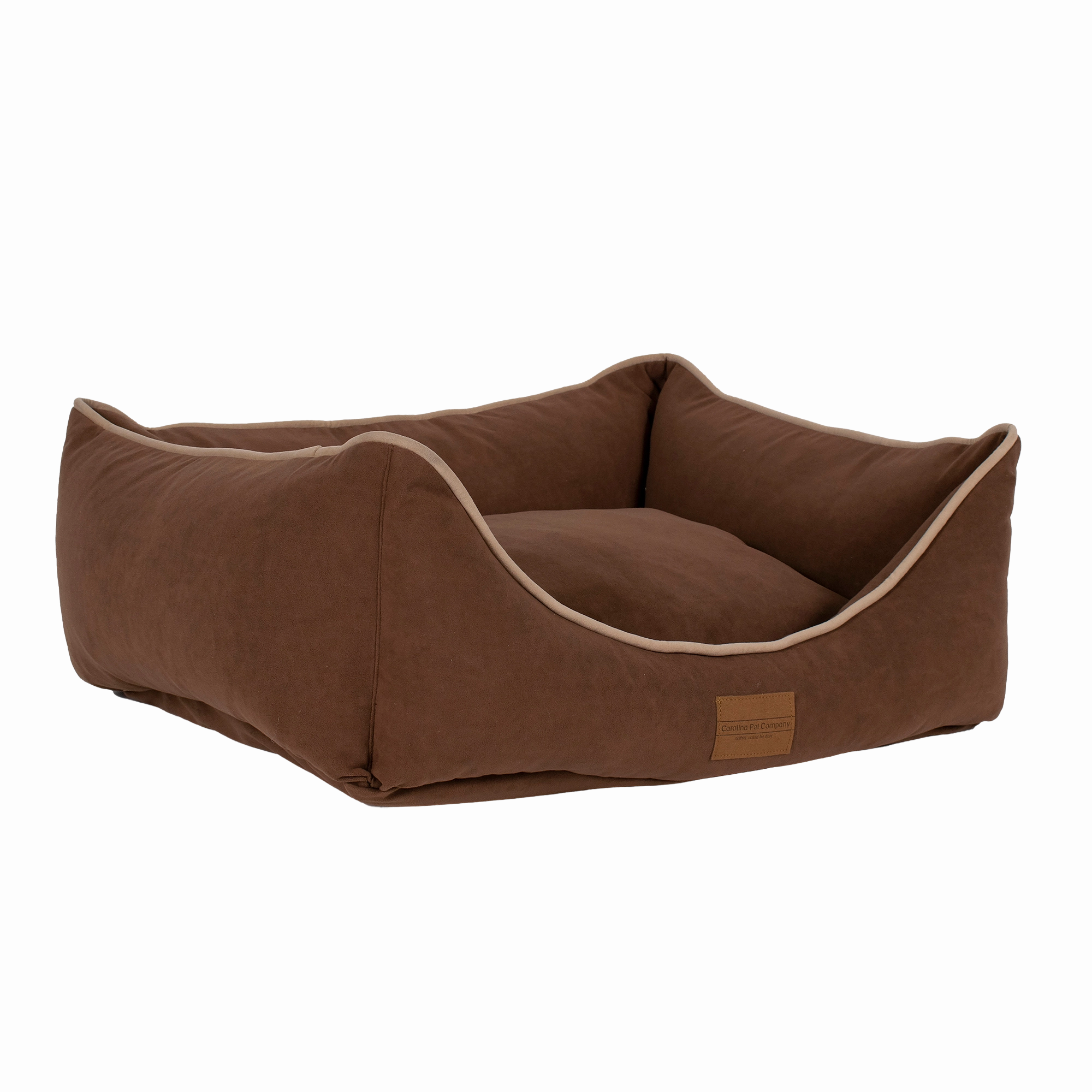 Microfiber Low Profile Lounger | Chocolate
