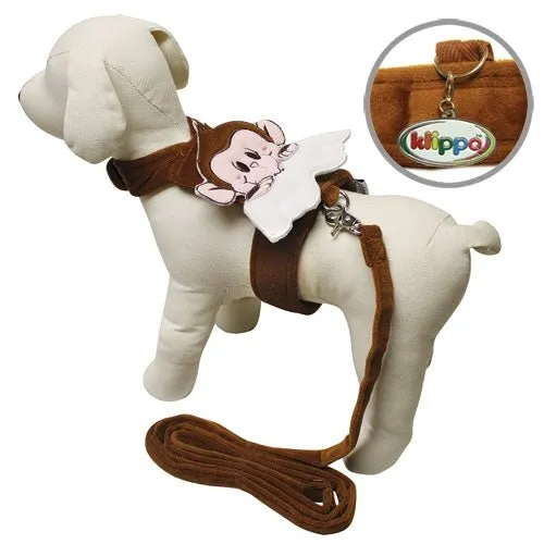 Monkey Angel Harness with Matching Leash