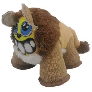 NutraPet The Fiesty Lion Squeaky Toy for Dogs (Multicolour)