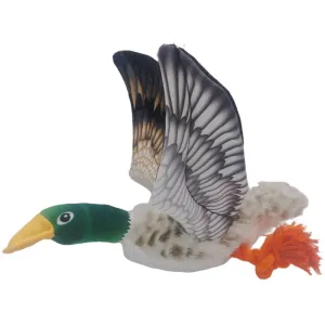 NutraPet The Flying Duck Squeaky Toy for Dogs (Multicolor)