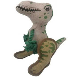 NutraPet The Happy Trex Squeaky Toy for Dogs (Multicolor)