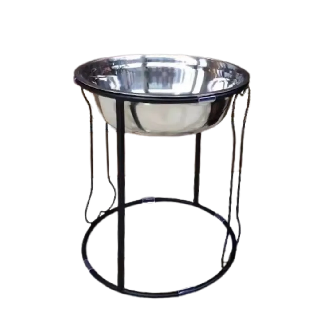 Ohmypet Elevated Stainless Steel Bowl - D 22cm