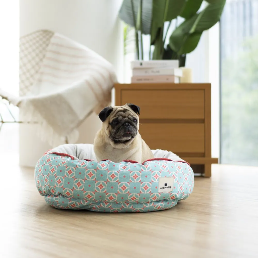 Ohpopdog Heritage Reversible Dog Bed (Straits Mint 17)