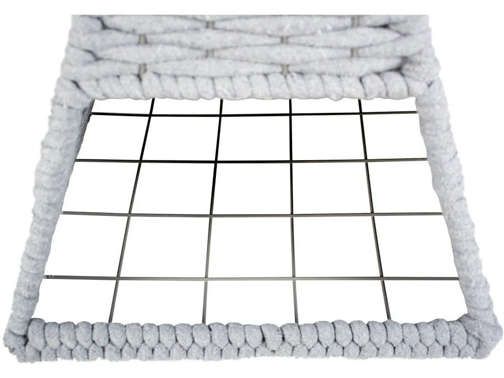 OYSTER TIPI IN COTTON ROPE 37x37x55cm grey