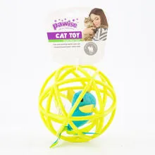 Pawise Cat Cage Ball W/Sound Mouse